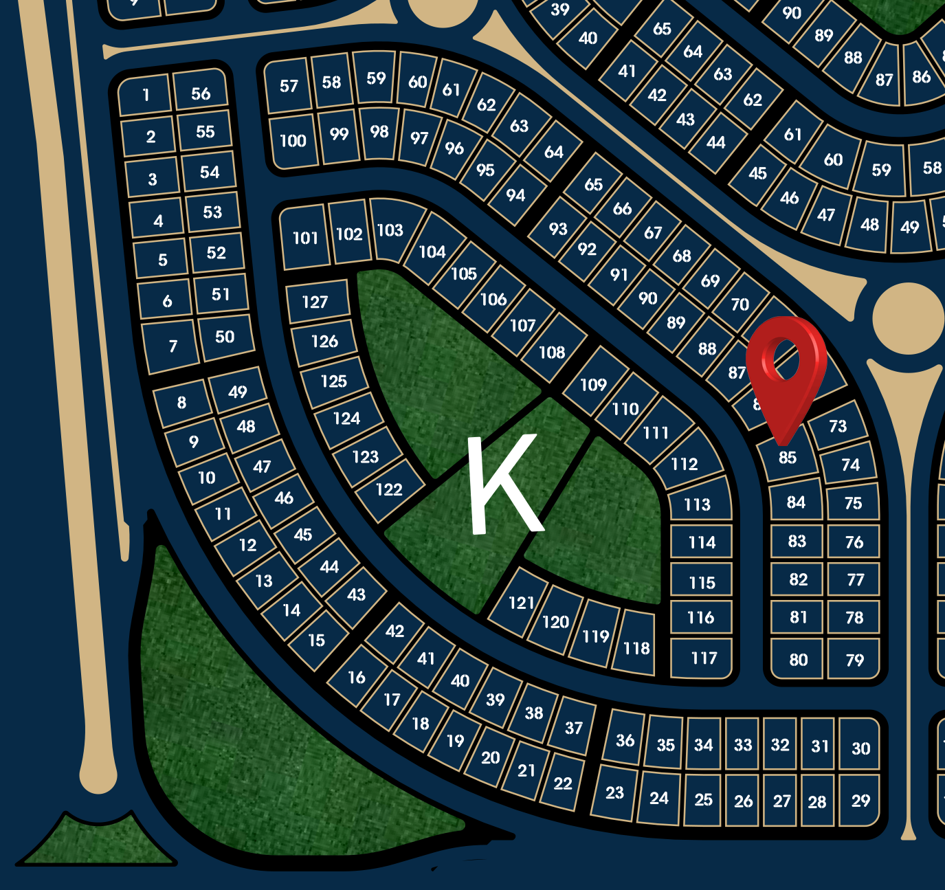 قطعة أرض مميزة في   K 85